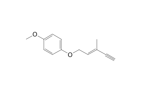 (E)-(4-Methoxyphenoxy)-3-methylpent-2-en-4-yne