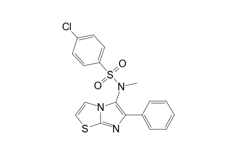 4-CHLORO-N-METHYL-N-(6-PHENYLIMIDAZO-[2,1-B]-THIAZOL-5-YL)-BENZENESULFONAMIDE