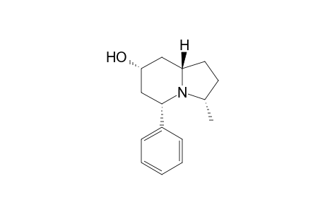 (3S,5S,7S,8aS)-(-)-3-Methyl-5-phenyl-7-hydroxyoctahydroindolizine