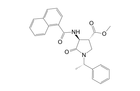 (3S,4R,1'S)-4-Methoxycarbonyl-3-(1"-naphthoylamino)-1-[1'-phenylethyl]pyrrolidin-2-one