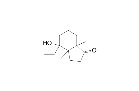 4-Ethenyl-3a,7a-dimethyl-4-oxidanyl-3,5,6,7-tetrahydro-2H-inden-1-one