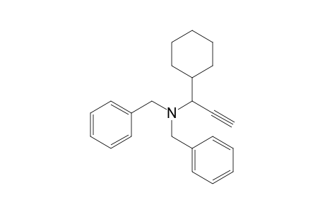 N,N-Dibenzyl-1-cyclohexylprop-2-yn-1-amine