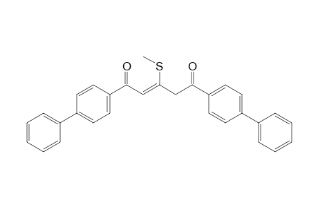 (Z)-3-(methylthio)-1,5-bis(4-phenylphenyl)-2-pentene-1,5-dione