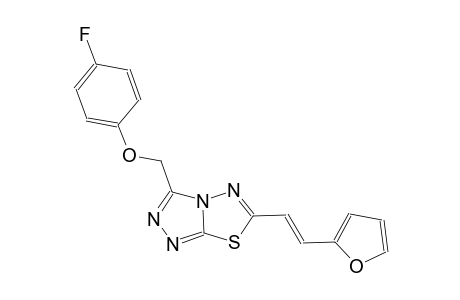 3-[(4-fluorophenoxy)methyl]-6-[(E)-2-(2-furyl)ethenyl][1,2,4]triazolo[3,4-b][1,3,4]thiadiazole