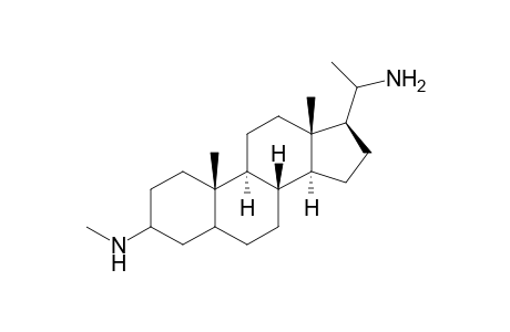 Pregnane-3,20-diamine, N3-methyl-, (3.beta.,5.beta.)-