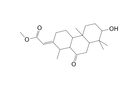 Methyl (2E)-(3-hydroxy-14-methyl-7-oxopodocarpan-13-ylidene)ethanoate