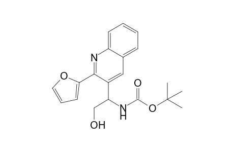 tert-Butyl N-[2-Hydroxy-1-(2-(fur-2-yl)quinolyl)ethyl]carbamate