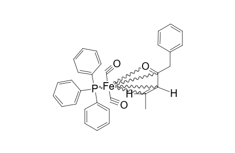 ETA(4)-(E)-[CH3-CH=CHCOCH2PH]-FE(CO)2PPH3