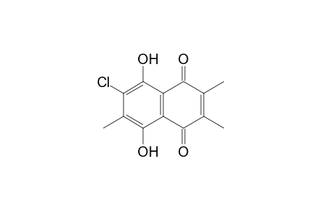 7-Chloro-5,8-dihydroxy-2,3,6-trimethyl-1,4-dihydronaphthalene-1,4-dione