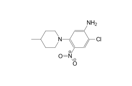 benzenamine, 2-chloro-5-(4-methyl-1-piperidinyl)-4-nitro-