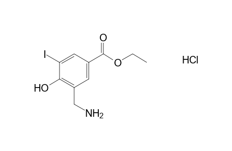 alpha-amino-4-hydroxy-5-iodo-m-toluic acid, ethyl ester, hydrochloride
