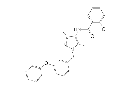 N-[3,5-dimethyl-1-(3-phenoxybenzyl)-1H-pyrazol-4-yl]-2-methoxybenzamide