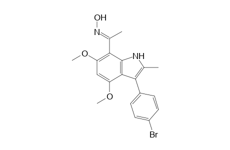 1-[3-(4-Bromophenyl)-4,6-dimethoxy-2-methylindol-7-yl]ethanone oxime