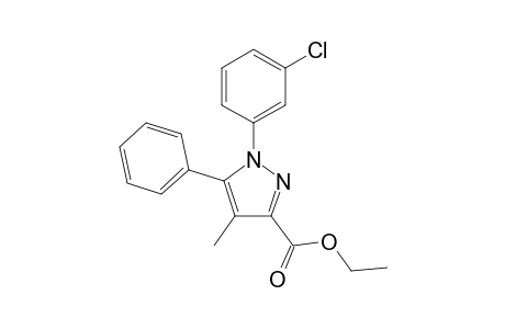 Ethyl 1-(3-chlorophenyl)-4-methyl-5-phenyl-1H-pyrazole-3-carboxylate