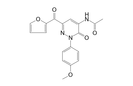 Pyridazin-6(1H)-one, 5-acetylamino-3-(2-furoyl)-1-(4-methoxyphenyl)-