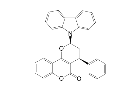 2,3,4,5-TETRAHYDRO-2-(CARBAZOL-9'-YL)-4-PHENYLPYRANO-[3,2-C]-BENZOPYRAN-5-ONE;CIS-ISOMER