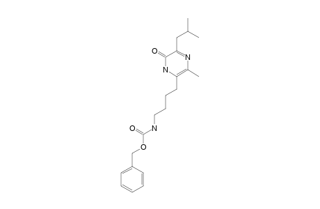 6-(4-BENZYLOXYCARBONYLAMINOBUTYL)-3-ISOBUTYL-5-METHYL-2(1H)-PYRAZINONE