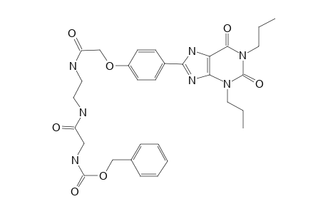 Xanthine, 1,3-dipropyl-8-[4-[.beta.-[(benzyloxycarbonylamino)acetylamino]