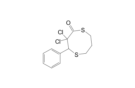 3,3-Dichloro-4-phenyl-1,5-dithiocan-2-one