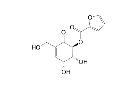 (1S,5R,6R)-5,6-Dihydroxy-3-(hydroxymethyl)-2-oxocyclohex-3-en-1-yl furan-2-carboxylate
