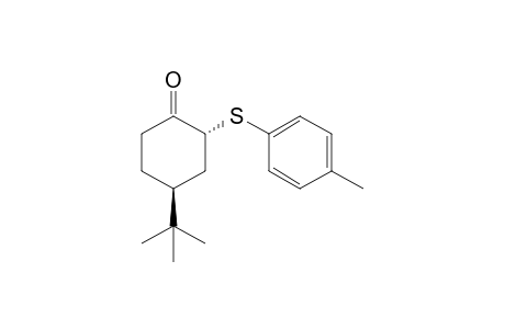 (trans)-4-tert-Butyl-2-(4-methylphenylsulfanyl)-cyclohexanone