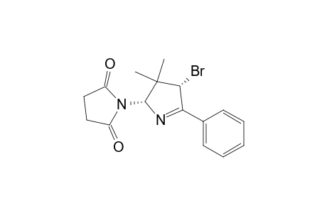 2,5-Pyrrolidinedione, 1-(4-bromo-3,4-dihydro-3,3-dimethyl-5-phenyl-2H-pyrrol-2-yl)-, cis-