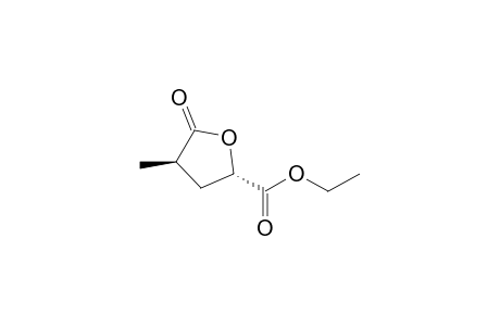 Ethyl trans-4-methyltetrahydro-5-oxo-2-furancarboxylate