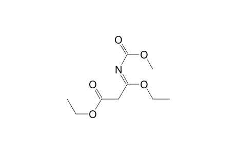 Propanoic acid, 3-ethoxy-3-[(methoxycarbonyl)imino]-, ethyl ester