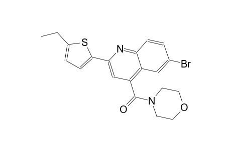 6-bromo-2-(5-ethyl-2-thienyl)-4-(4-morpholinylcarbonyl)quinoline