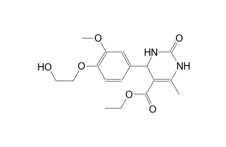 ethyl 4-[4-(2-hydroxyethoxy)-3-methoxyphenyl]-6-methyl-2-oxo-1,2,3,4-tetrahydro-5-pyrimidinecarboxylate