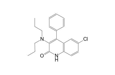 6-chloro-3-(dipropylamino)-4-phenyl-2(1H)-quinolinone