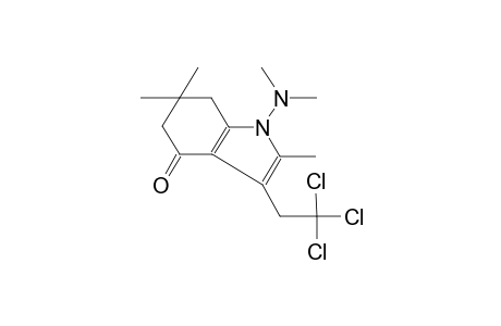 1-(dimethylamino)-2,6,6-trimethyl-3-(2,2,2-trichloroethyl)-1,5,6,7-tetrahydro-4H-indol-4-one