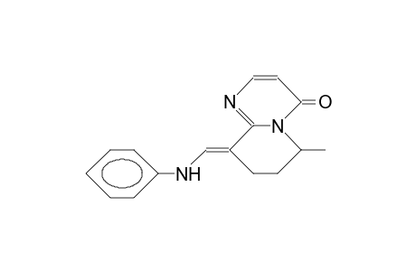 (E)-9-(Phenylamino-methylene)-6-methyl-6,7,8,9-tetrahydro-4H-pyrido(1,2-A)pyrimidin-4-one