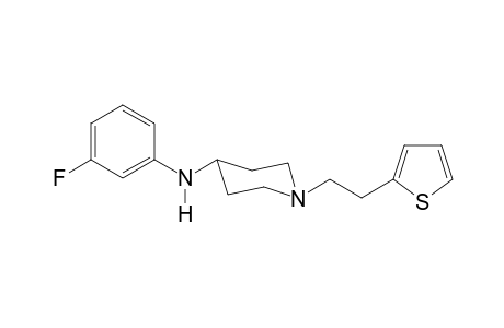 N-(3-Fluorophenyl)-1-[2-(thiophen-2-yl)ethyl]piperidin-4-amine