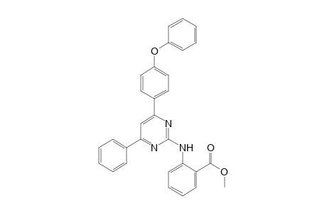 2-(2-Carbomethoxyphenylamino)-4-phenyl-6-(4-phenoxyphenyl)pyrimidine