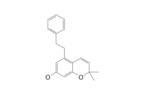 2,2-DIMETHYL-7-HYDROXY-5-(2-PHENYLETHYL)-CHROMENE