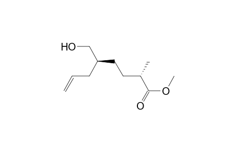 6-Heptenoic acid, 5-(hydroxymethyl)-2,6-dimethyl-, methyl ester, [S-(R*,S*)]-