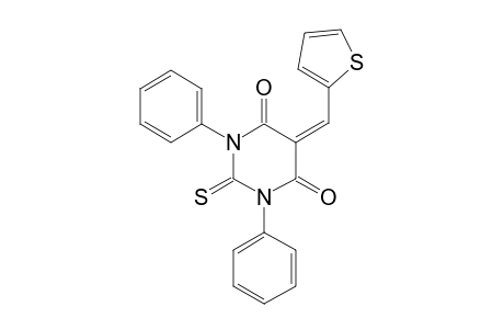 1,3-Diphenyl-2-sulfanylidene-5-(thiophen-2-ylmethylidene)-1,3-diazinane-4,6-dione