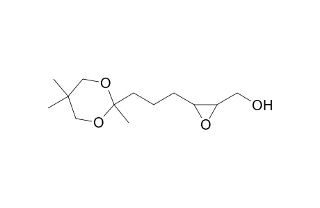Oxiranemethanol, 3-[3-(2,5,5-trimethyl-1,3-dioxan-2-yl)propyl]-, trans-(+)-