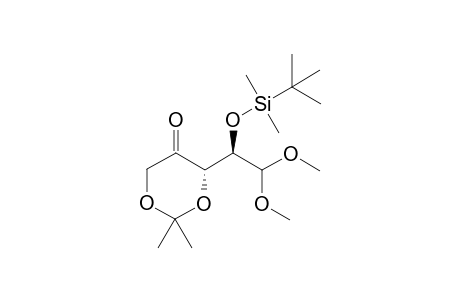 (S)-4-[(R)-1-(tert-Butyl-dimethyl-silanyloxy)-2,2-dimethoxy-ethyl]-2,2-dimethyl-[1,3]dioxan-5-one