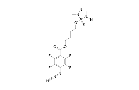 4-azido-2,3,5,6-tetrafluoro-benzoic acid 4-bis(amino-methyl-amino)thiophosphoryloxybutyl ester