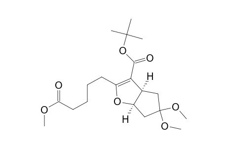 tert-Butyl (3a.alpha.,6a.alpha.)-3a,5,6,6a-tetrahydro-5,5-dimethoxy-2-(4-methoxycarbonylbutyl)-4H-cyclopenta[b]furan-3-carboxylate
