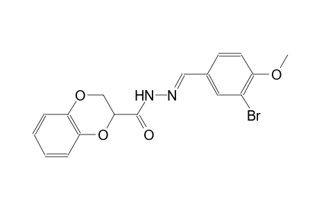 1,4-benzodioxin-2-carboxylic acid, 2,3-dihydro-, 2-[(E)-(3-bromo-4-methoxyphenyl)methylidene]hydrazide