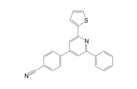 4-(2-phenyl-6-thiophen-2-yl-4-pyridinyl)benzonitrile