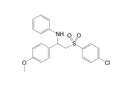 N-(2-((4-Chlorophenyl)sulfonyl)-1-(4-methoxyphenyl)ethyl)aniline