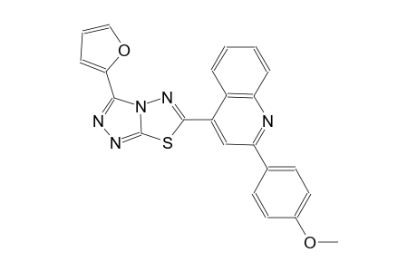 quinoline, 4-[3-(2-furanyl)[1,2,4]triazolo[3,4-b][1,3,4]thiadiazol-6-yl]-2-(4-methoxyphenyl)-