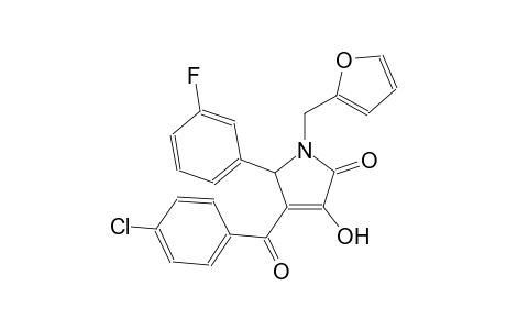 4-(4-chlorobenzoyl)-5-(3-fluorophenyl)-1-(2-furylmethyl)-3-hydroxy-1,5-dihydro-2H-pyrrol-2-one