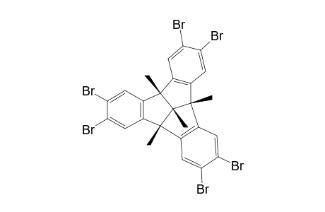 2,3,6,7,10,11-Hexabromo-4b.beta,8b.beta,12b.beta,12d..beta.-tetramethyl-4b,8b,12b,12d-tetrahydrodibenzo[2,3:4,5]pentaleno[1,6-ab]indene