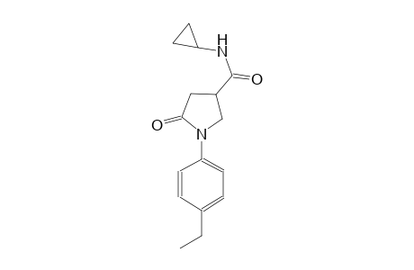 3-pyrrolidinecarboxamide, N-cyclopropyl-1-(4-ethylphenyl)-5-oxo-