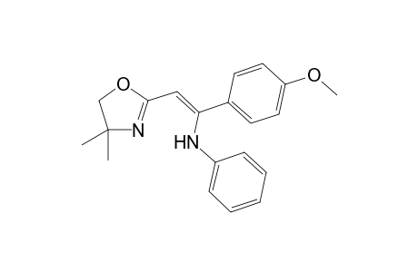 4,4-Dimethyl-2-[(Z)-(2-anilino-2p-methoxyphenyl)ethenyl]-2-oxazoline